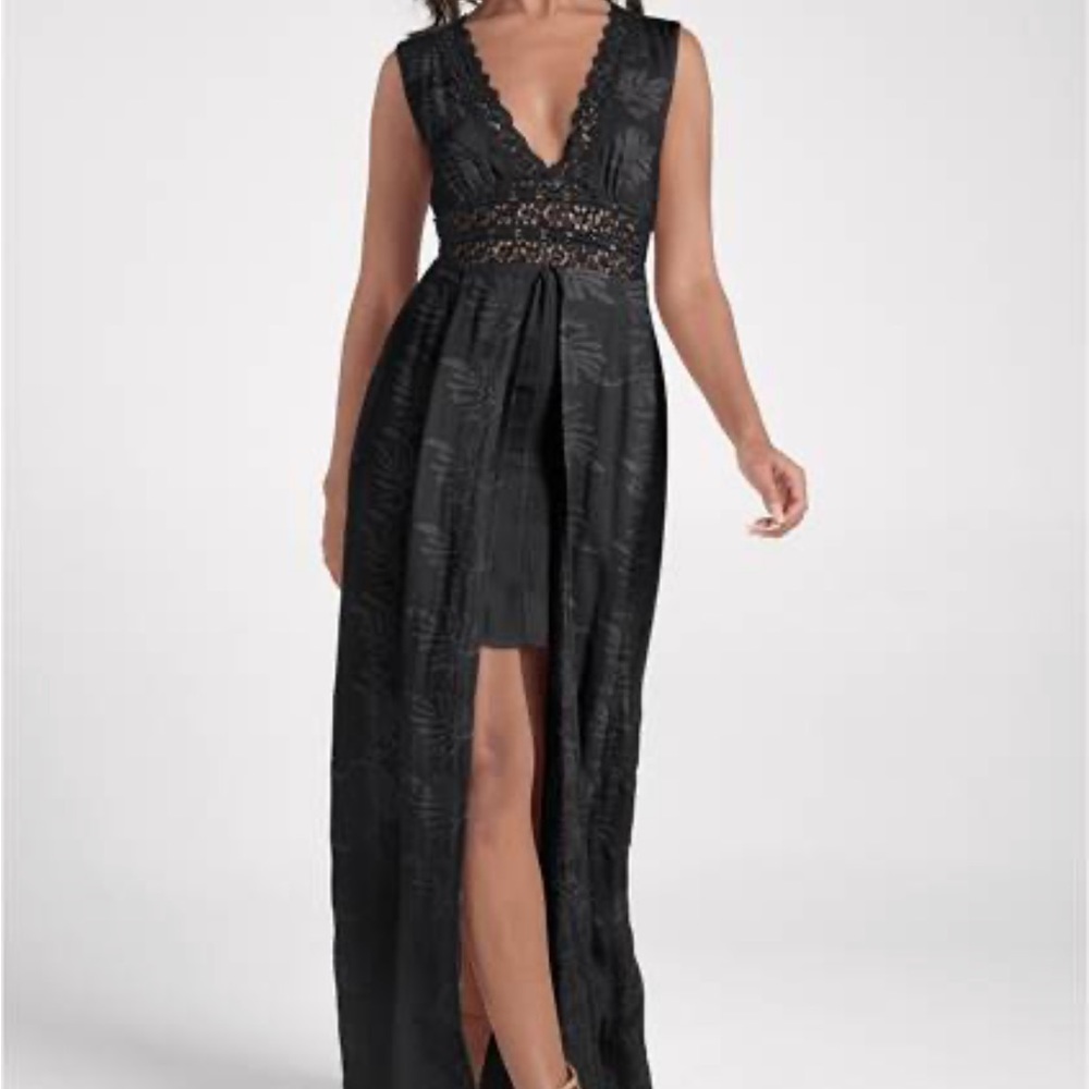 Black lace dress
